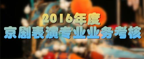 裸体美女被操视频网页国家京剧院2016年度京剧表演专业业务考...